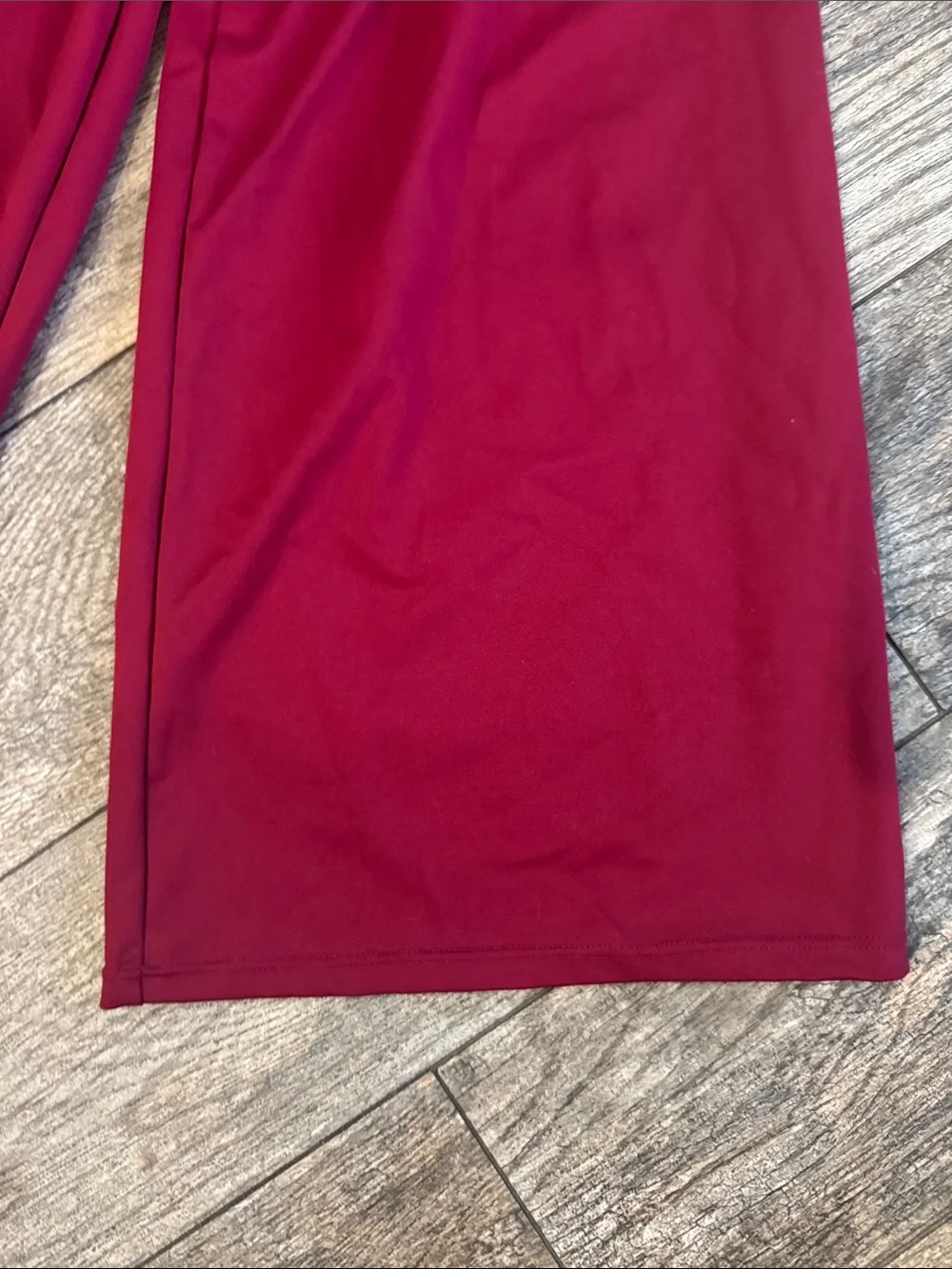 Red Three-Piece Dance Set for Kids - Vest, Crop Top & Wide-Leg Pants